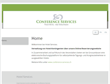 Tablet Screenshot of hotel-services.ch